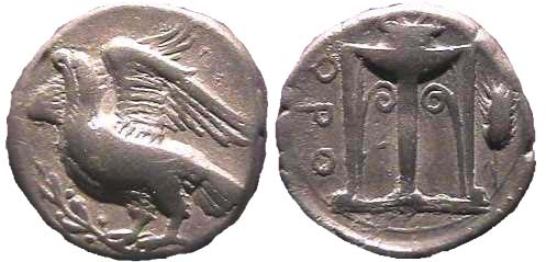 401 Bruttium Kroton Nomos (Stater) AR