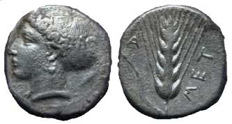 435 Lucania Metapontum Stater AR