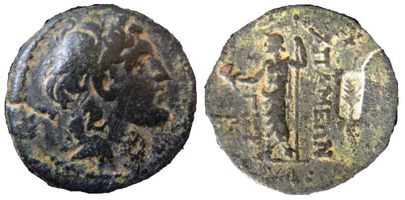 2384 Seleukid Alexander I Apameia AE