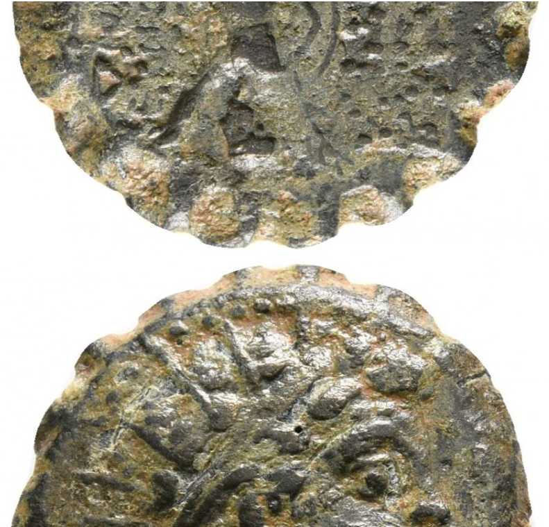 6624 Regnum Syriae Antiochia ad Orondem Antiochus VI AE Serration