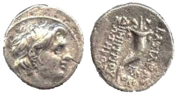 1027 Seleukid Demetrius I Drachm AR