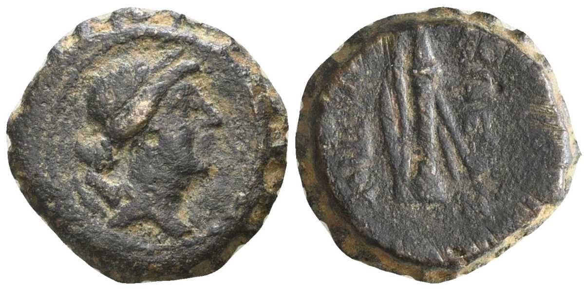 6191 Seleukid Demetrius I AE