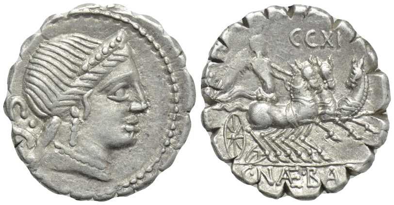 6540 C. Naevius Balbus Republica Romana Denarius AR