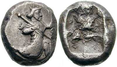 570 Achaemenid Artaxerxes I - Darius III Siglos AR