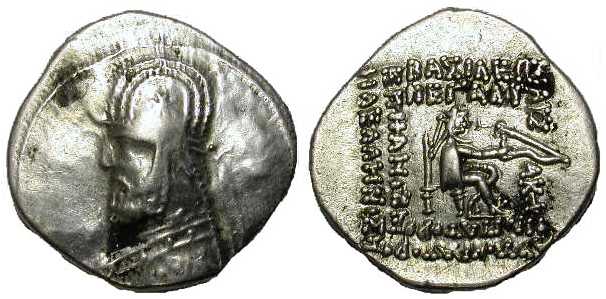 804 Orodes I Drachm AR