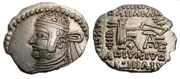 270 Parthia Parthamaspates Drachm AR