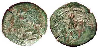 2055 Andronicus II Constantinopolis Assarion AE