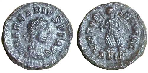 1309 Arcadius Siscia Imperium Byzantinum AE