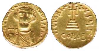 826 Constans II Constantinopolis Imperium Byzantinum Solidus AV