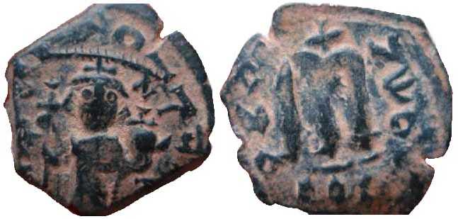 2816 Constans II Constantinopolis Follis AE