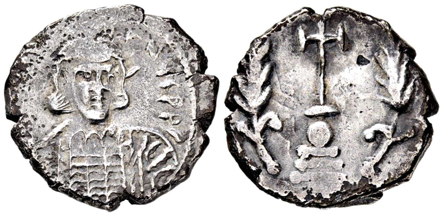 6462 Constantine IV Constantinopolis Imperium Byzantinum Miliaresion AR