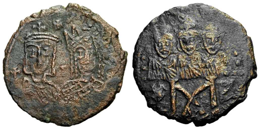 4994 Constantinus VI & IreneConstantinopolis Follis AE