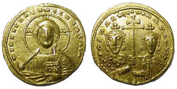 438 Byzantium Constantine VII Solidus AV