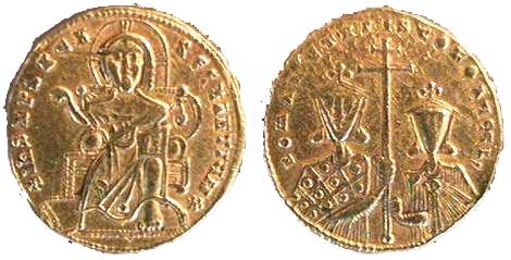 733 Byzantium Romanus I Solidus AV