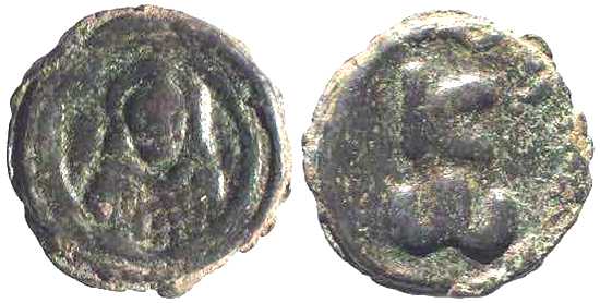 1184 Byzantium Constantine VII Cherson AE