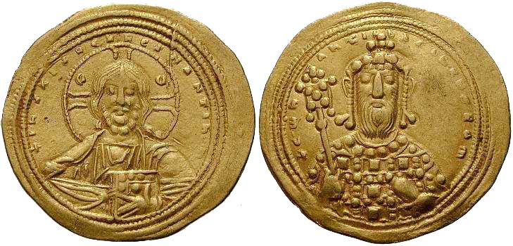 3649 Constantinus VIII Constantinopolis Histamenon Nomisma AV