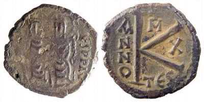 448 Iustinus II Thessalonice 20 Nummi AE