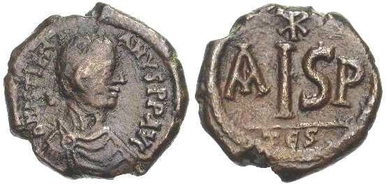 2505 Justinianus I Imperium Byzantinum 16 Nummi