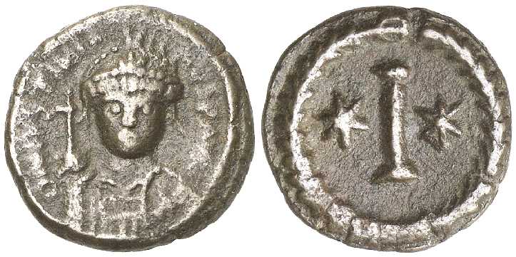 3790 Iustinianus I Roma 10 Nummi AE