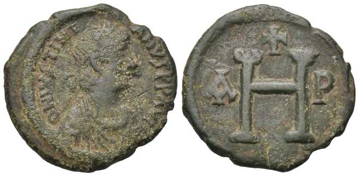 5434 Justinianus I Thessalonice Imperium Byzantinum 8 Nummi
