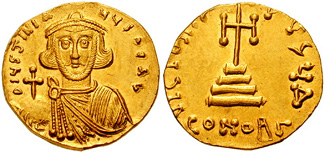 3756 Justinianus II 1st Reign Constantinopolis Solidus AV