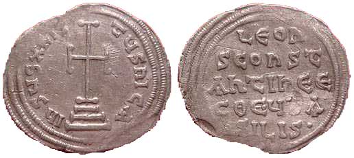 827 Leon III V Constantinopolis Miliarense AR
