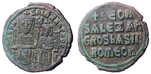 416 Byzantium Leo VI Follis AE