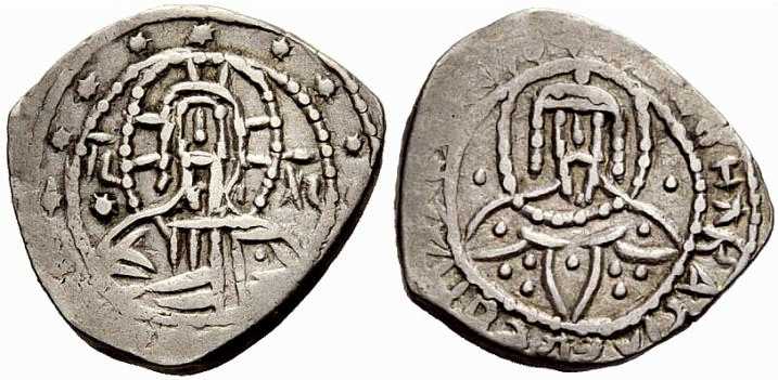 3399 Manuel IΙ Constantinopolis Imperium Byzantinum 1/2 Stavraton AR