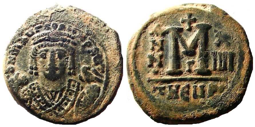 3880 Maurice Tiberius Antiochia Follis AE