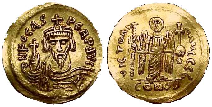 821 Phocas Constantinopolis Solidus AV