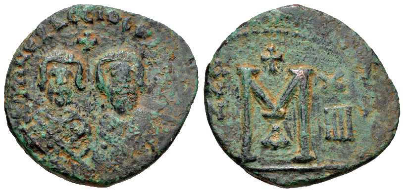 3863 Rebellio Heraclii Alexandria Follis AE