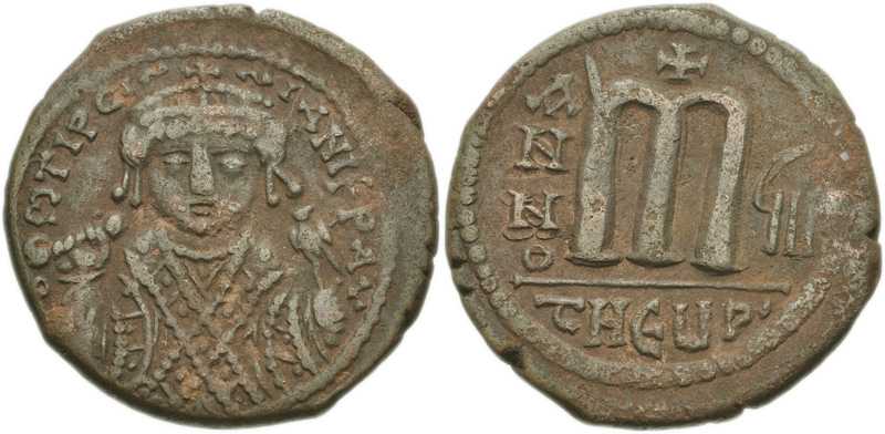 3396 Tiberius II Antiochia / Theoupolis Imperium Byzantinum Follis AE