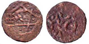 1119 Genoese Caffa Counermark Pul AE
