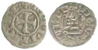 937 Charles I & II d'Anjou Achaea Clarencia Denier BL