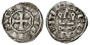 4914 Charles I & II d'Anjou Achaea Clarencia Denier BL