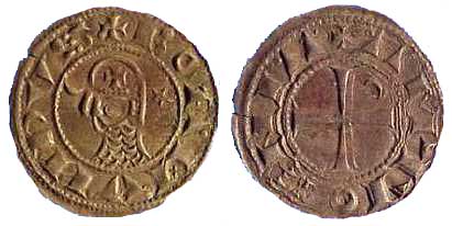 1221 Bohémond III le bègue Principatus Antiochiae Denier BL
