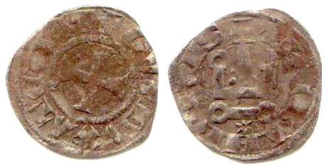 915 Guillaume II de la Roche Ducatus Athenae Denier BL