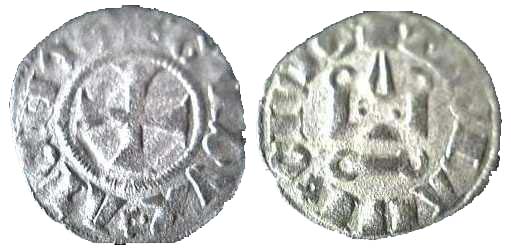 990 Guillaume II de la Roche Ducatus Athenae Denier BL