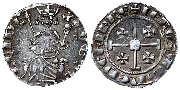 2174 Hugue IV de Lusignan Regnum Cipri Gros AR