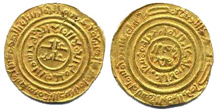 920 Fatimid Imitative Coinage al-Amir al-Mansur Bezant AV