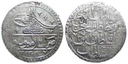 520 Selim III Ottoman Empire Yüzlük AR