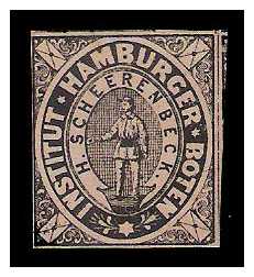 1862 Germany Private Mail Hamburg Mi A 3