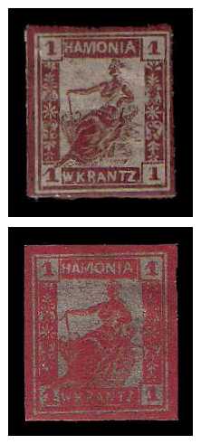 1863 Germany Private Mail Hamburg Mi A 8/11 collection 01