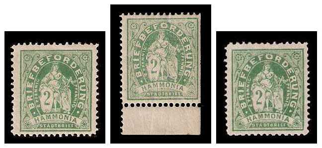 1886 Germany Private Mail Hamburg Mi D 4 collection 02