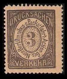6./7.1886 Germany Private Mail Berlin Mi B 13/16 collection 12¾-11¾