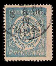 6./7.1886 Germany Private Mail Berlin Mi B 13/16 collection 12¾