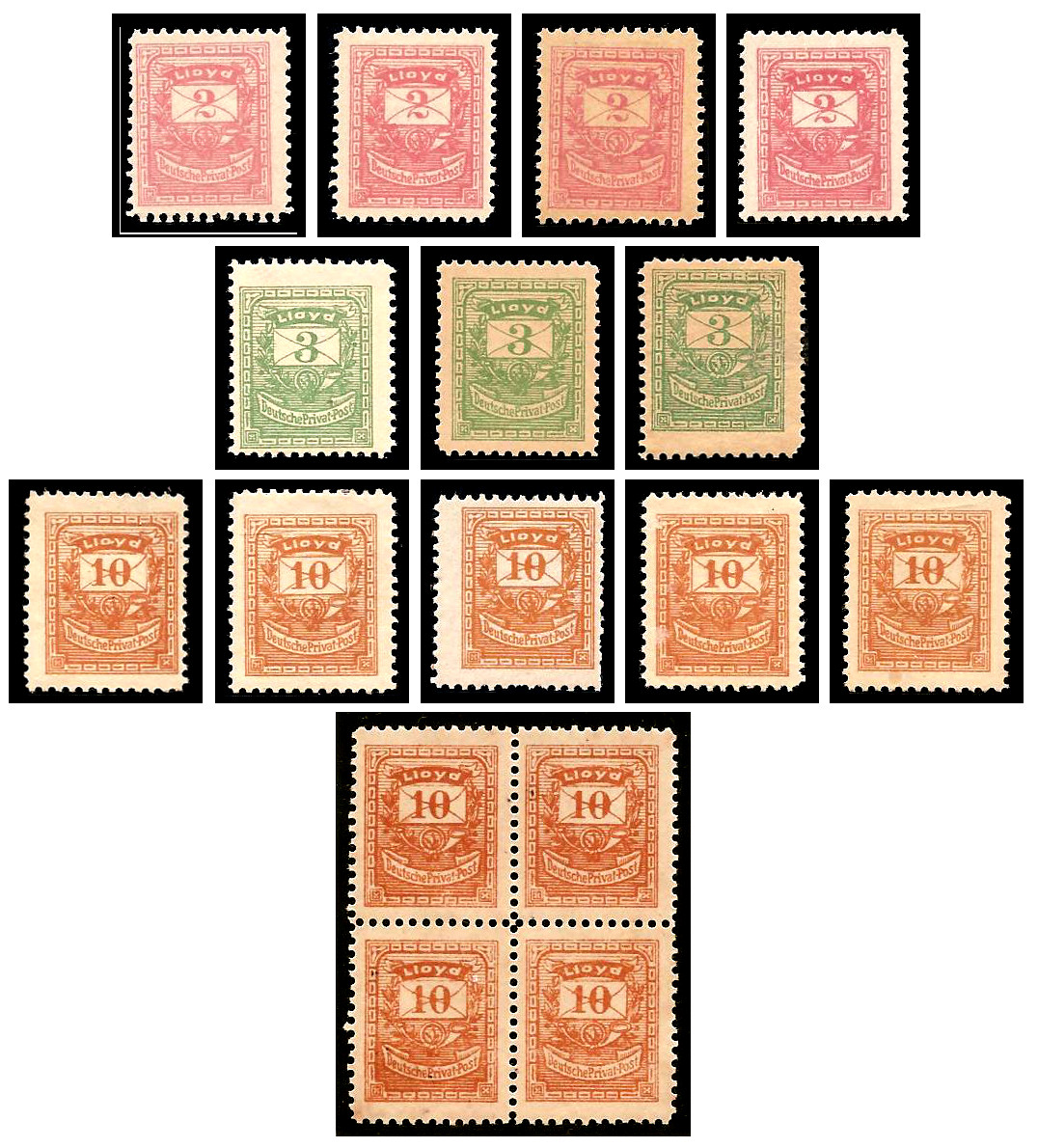 18.08.1886 Germany Private Mail Berlin Mi E 1/3 collection 01