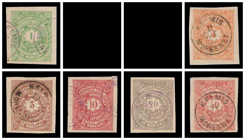 10.1886 Germany Private Mail Moresnet Mi 1/8 collection 02