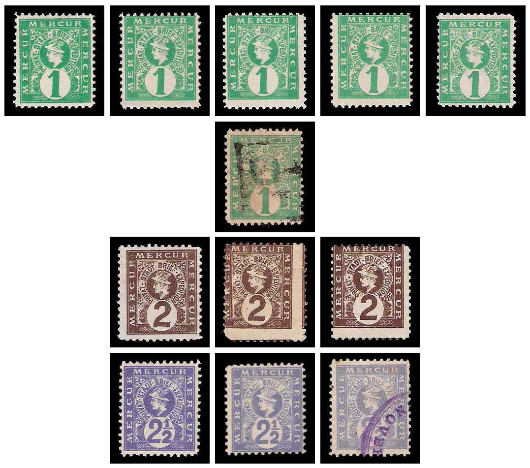 11.1886 Germany Private Mail Hannover Mi 1/3 collection 01