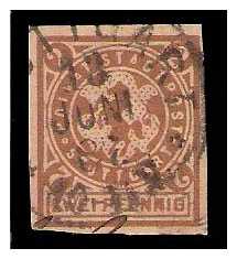 11.1886/4.1887 Germany Private Mail Stuttgart Mü P1/P4